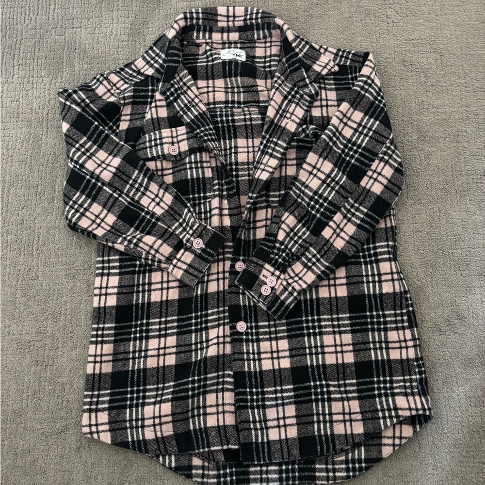 Pink and Black Shacket